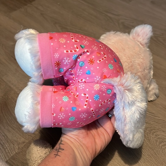 Build A Bear Workshop Pink Merry Mission Frost Fox Plush Stuffed Animal Blue Eye - Picture 11 of 11